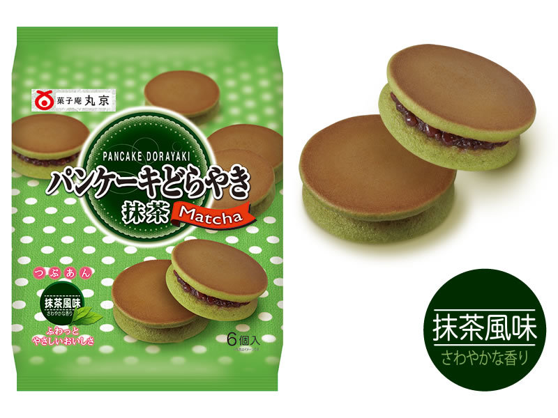 パンケーキどらやき (抹茶風味)