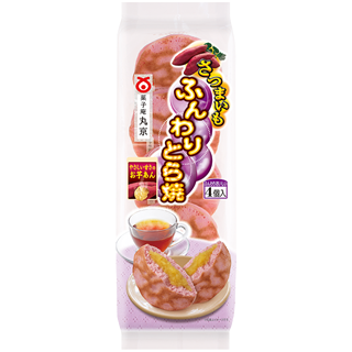 菓子庵 丸京 4個ふんわりとら焼(さつまいも)