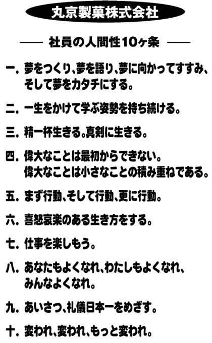 人間性10ヶ条