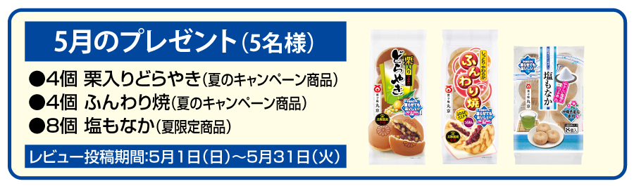 レビューキャンペーン5月の賞品