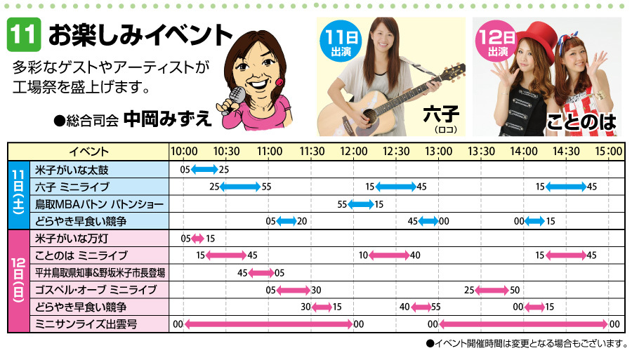 丸京どらドラ工場祭　イベント案内3