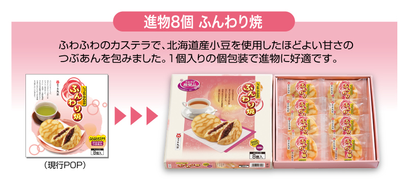進物8個 ふんわり焼